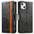 Funda de Cuero Cartera con Soporte Carcasa F03 para Apple iPhone 13