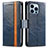 Funda de Cuero Cartera con Soporte Carcasa F03 para Apple iPhone 13 Pro Max