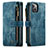 Funda de Cuero Cartera con Soporte Carcasa H28 para Apple iPhone 13