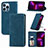 Funda de Cuero Cartera con Soporte Carcasa H30 para Apple iPhone 13 Pro Max