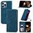 Funda de Cuero Cartera con Soporte Carcasa H30 para Apple iPhone 15 Pro Max