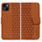 Funda de Cuero Cartera con Soporte Carcasa HF1 para Apple iPhone 14 Plus