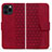 Funda de Cuero Cartera con Soporte Carcasa HF1 para Apple iPhone 15 Pro Max