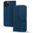 Funda de Cuero Cartera con Soporte Carcasa HF2 para Apple iPhone 15 Pro Max