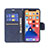 Funda de Cuero Cartera con Soporte Carcasa L01 para Apple iPhone 13 Azul