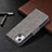 Funda de Cuero Cartera con Soporte Carcasa L01 para Apple iPhone 13 Mini Gris