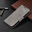 Funda de Cuero Cartera con Soporte Carcasa L01 para Apple iPhone 13 Pro Gris Oscuro