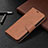 Funda de Cuero Cartera con Soporte Carcasa L01 para Apple iPhone 14 Pro Max Marron