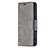 Funda de Cuero Cartera con Soporte Carcasa L01 para Apple iPhone 15 Plus Gris