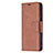 Funda de Cuero Cartera con Soporte Carcasa L01 para Apple iPhone 15 Plus Marron