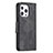 Funda de Cuero Cartera con Soporte Carcasa L01 para Apple iPhone 16 Pro Max Negro