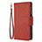 Funda de Cuero Cartera con Soporte Carcasa L03 para Apple iPhone 14 Pro Marron