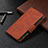 Funda de Cuero Cartera con Soporte Carcasa L03 para Apple iPhone 14 Pro Marron