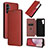 Funda de Cuero Cartera con Soporte Carcasa L04Z para Samsung Galaxy Jump3 5G