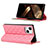 Funda de Cuero Cartera con Soporte Carcasa L06 para Apple iPhone 15