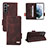 Funda de Cuero Cartera con Soporte Carcasa L07Z para Samsung Galaxy S21 Plus 5G