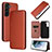 Funda de Cuero Cartera con Soporte Carcasa L11Z para Samsung Galaxy S21 FE 5G