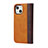 Funda de Cuero Cartera con Soporte Carcasa L12 para Apple iPhone 15