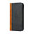 Funda de Cuero Cartera con Soporte Carcasa L12 para Apple iPhone 15 Pro Max