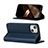 Funda de Cuero Cartera con Soporte Carcasa L14 para Apple iPhone 15