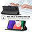 Funda de Cuero Cartera con Soporte Carcasa LC1 para Samsung Galaxy F42 5G