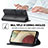 Funda de Cuero Cartera con Soporte Carcasa LC1 para Samsung Galaxy M32 4G