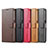 Funda de Cuero Cartera con Soporte Carcasa LC1 para Samsung Galaxy M33 5G