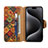 Funda de Cuero Cartera con Soporte Carcasa MT3 para Apple iPhone 15 Pro Max