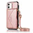 Funda de Cuero Cartera con Soporte Carcasa N03 para Apple iPhone 12