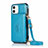 Funda de Cuero Cartera con Soporte Carcasa N03 para Apple iPhone 12 Mini