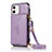 Funda de Cuero Cartera con Soporte Carcasa N03 para Apple iPhone 12 Mini