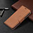 Funda de Cuero Cartera con Soporte Carcasa para Apple iPhone 13 Mini Marron