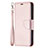 Funda de Cuero Cartera con Soporte Carcasa para Apple iPhone 13 Mini Oro Rosa