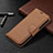 Funda de Cuero Cartera con Soporte Carcasa para Apple iPhone 13 Pro Marron