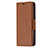 Funda de Cuero Cartera con Soporte Carcasa para Apple iPhone 15 Marron