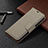 Funda de Cuero Cartera con Soporte Carcasa para Apple iPhone 15 Pro Caqui