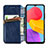 Funda de Cuero Cartera con Soporte Carcasa S01D para Samsung Galaxy M13 4G