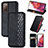 Funda de Cuero Cartera con Soporte Carcasa S01D para Samsung Galaxy S20 FE 4G