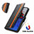 Funda de Cuero Cartera con Soporte Carcasa S02D para Huawei Enjoy 50z