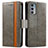 Funda de Cuero Cartera con Soporte Carcasa S02D para Motorola Moto Edge 20 5G