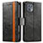 Funda de Cuero Cartera con Soporte Carcasa S02D para Motorola Moto Edge 20 Lite 5G