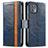 Funda de Cuero Cartera con Soporte Carcasa S02D para Motorola Moto Edge 20 Lite 5G