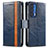 Funda de Cuero Cartera con Soporte Carcasa S02D para Motorola Moto Edge (2021) 5G