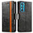 Funda de Cuero Cartera con Soporte Carcasa S02D para Motorola Moto Edge 30 5G