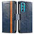 Funda de Cuero Cartera con Soporte Carcasa S02D para Motorola Moto Edge 30 5G