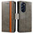 Funda de Cuero Cartera con Soporte Carcasa S02D para Motorola Moto Edge X30 5G