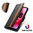 Funda de Cuero Cartera con Soporte Carcasa S02D para Motorola Moto G Play Gen 2