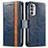 Funda de Cuero Cartera con Soporte Carcasa S02D para Motorola Moto G52j 5G