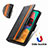 Funda de Cuero Cartera con Soporte Carcasa S02D para Samsung Galaxy M33 5G