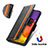 Funda de Cuero Cartera con Soporte Carcasa S02D para Samsung Galaxy M34 5G